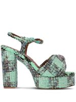 KG Kurt Geiger sandales Kensington 125 mm à plateforme - Vert