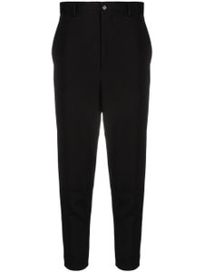 Noir Kei Ninomiya pantalon de tailleur crop à détails zippés