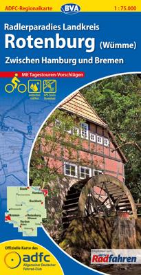 Fietskaart ADFC Regionalkarte Rotenburg (Wümme) | BVA BikeMedia