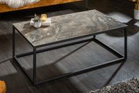 Design salontafel SYMBIOSE 100cm marmer taupe keramiek gemaakt in Italie - 6540672