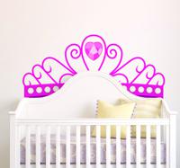 Kinderkamer muursticker prinsessen kroon - thumbnail