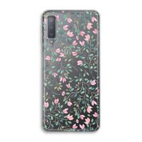 Sierlijke bloemen: Samsung Galaxy A7 (2018) Transparant Hoesje