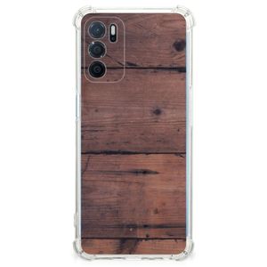 OPPO A16 | A16s | A54s Stevig Telefoonhoesje Old Wood