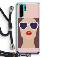 Red lips: Huawei P30 Pro Transparant Hoesje met koord