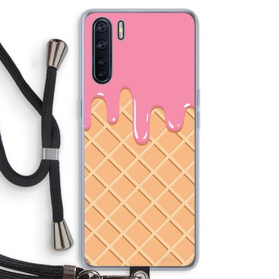 Ice cream: Oppo A91 Transparant Hoesje met koord