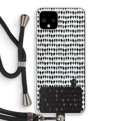 Crazy shapes: Pixel 4 Transparant Hoesje met koord
