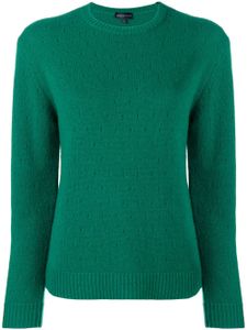 Cashmere In Love cashmere perforated pattern jumper - Vert