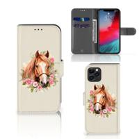 Telefoonhoesje | Met pasjeshouder | voor Apple iPhone 11 Pro Paard