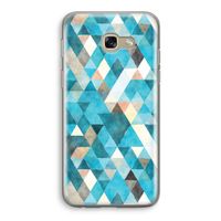 Gekleurde driehoekjes blauw: Samsung Galaxy A5 (2017) Transparant Hoesje