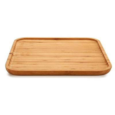 Kinvara ontbijt op bed serveerplank - dienblad - bamboe hout - 30 x 30 cm