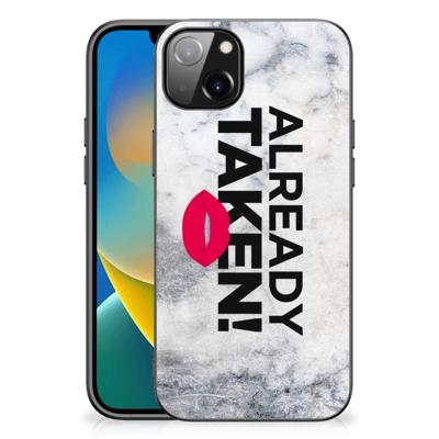 iPhone 14 Plus | Telefoon Hoesje | met tekst Already Taken White