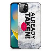 iPhone 14 Plus | Telefoon Hoesje | met tekst Already Taken White