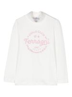 Chiara Ferragni Kids sweat à logo imprimé - Blanc