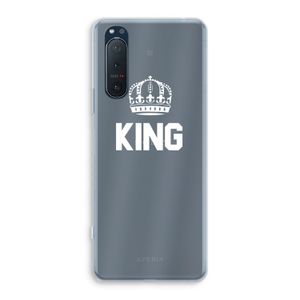 King zwart: Sony Xperia 5 II Transparant Hoesje
