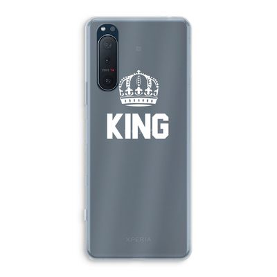 King zwart: Sony Xperia 5 II Transparant Hoesje