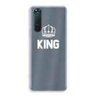 King zwart: Sony Xperia 5 II Transparant Hoesje King zwart: Sony Xperia 5 II Transparant Hoesje