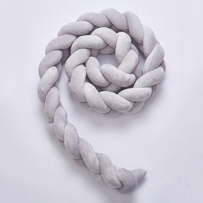 2M pure kleur weven knoop voor baby kamer decor wieg beschermer pasgeboren baby bed bumper beddengoed accessoires (grijs) 2M pure kleur weven knoop voor baby kamer decor wieg beschermer pasgeboren baby bed bumper beddengoed accessoires (grijs)