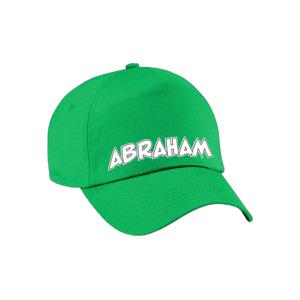 Cadeau pet/cap voor heren - Abraham - groen - vijftig/50 jaar - verjaardag