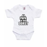 Papa ik heb dorst cadeau baby rompertje wit jongen/meisje