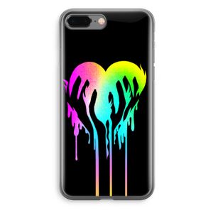 Hold My Heart: iPhone 8 Plus Transparant Hoesje