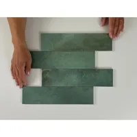 Wandtegel Moon Green glans 7,5x30 groen