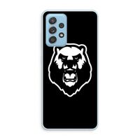 Angry Bear (black): Samsung Galaxy A73 Transparant Hoesje Angry Bear (black): Samsung Galaxy A73 Transparant Hoesje