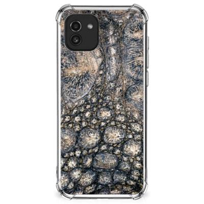 Samsung Galaxy A03 Case Anti-shock Krokodillenprint Samsung Galaxy A03 Case Anti-shock Krokodillenprint