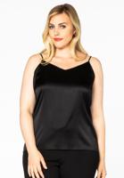 Yoek Singlet spaghetti SILK | Zwart | Maat 54/56