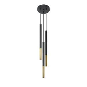 Hanglamp MOZAICA 3P zwart/goud