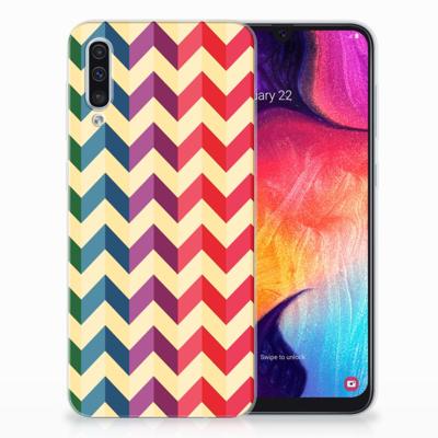 Samsung Galaxy A50 | TPU bumper | Zigzag Multi Color Samsung Galaxy A50 | TPU bumper | Zigzag Multi Color