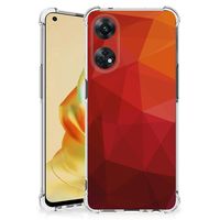 Shockproof Case voor OPPO Reno8 T 4G Polygon Red - thumbnail