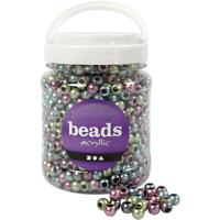 Creativ Company Pony kralen, d 10 mm, gatgrootte 4 mm, ca. 1000 stuk, 380 gr, 700 ml/ 1 doosje