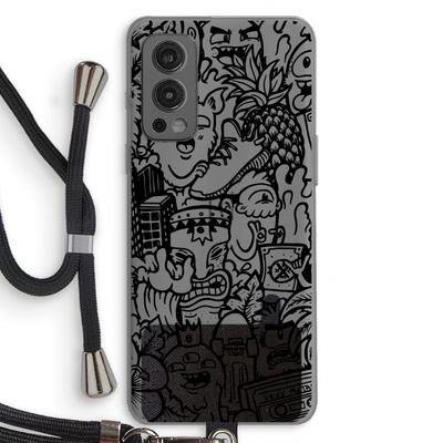Vexx Black Mixtape: OnePlus Nord 2 5G Transparant Hoesje met koord