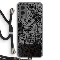 Vexx Black Mixtape: OnePlus Nord 2 5G Transparant Hoesje met koord