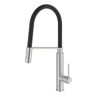 GROHE Concetto Keukenkraan - uittrekbare uitloop - 2 straalsoorten - met profesionele handdouche - supersteel geborsteld 31491dc0