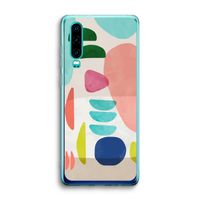 Bold Rounded Shapes: Huawei P30 Transparant Hoesje