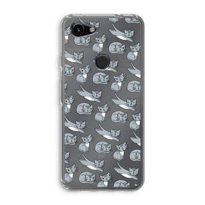 Poezen: Google Pixel 3a Transparant Hoesje