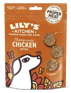 Lily's Kitchen Chomp-Away Chicken Bites Hond Snack Kip 70 g