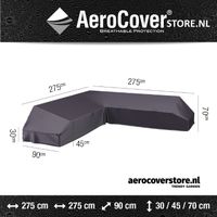 Loungeset platformhoes 275x275x90xH30/45/70 cm - Aerocover - thumbnail