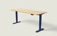Desktronic HomePro bureau Diepblauw / Eiken / 200x80 cm