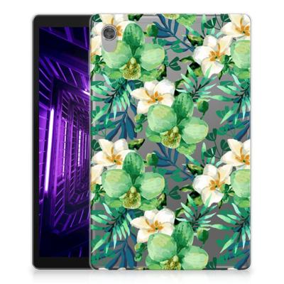 Lenovo Tab M10 HD (2de generatie) | Siliconen hoesje | Orchidee Groen Lenovo Tab M10 HD (2de generatie) | Siliconen hoesje | Orchidee Groen