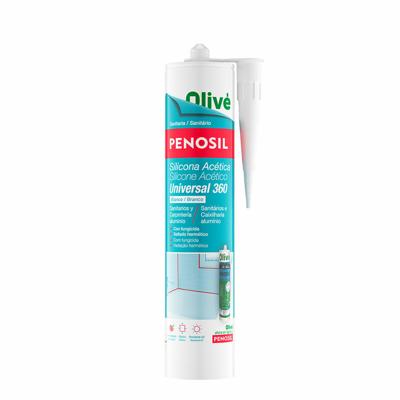 Azijnzuur siliconen Penosil Wit 280 ml Badkamers