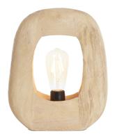 Light & Living Tafellamp Kelafo Mangohout, 30cm - Naturel