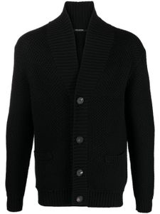 Tagliatore chunky-knit virgin wool cardigan - Noir