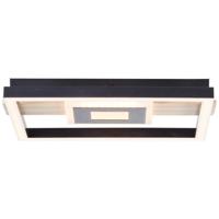 Brilliant PlafondlampBaldo vierkant zwart met hout - G99913A76