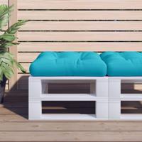 VidaXL Palletkussen 58x58x10 cm oxford stof turquoise
