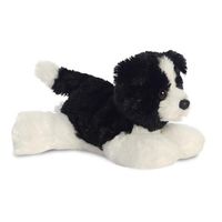 Pluche border collie honden knuffel 20 cm speelgoed   -