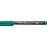 Viltstift Staedtler Lumocolor 318 permanent F groen
