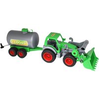 Wade Tractor met voorlader en tanker