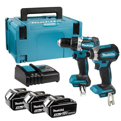 Makita Makita DLX2189T3J Accu Combiset DDF484 + DTD153 18V 5.0Ah in Mbox